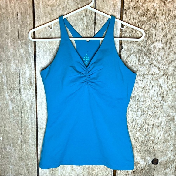 Prana tank top sports bra teal blue small - Picture 1 of 4
